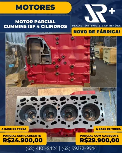 Motor Parcial Cummins ISF 4 Cilindros
