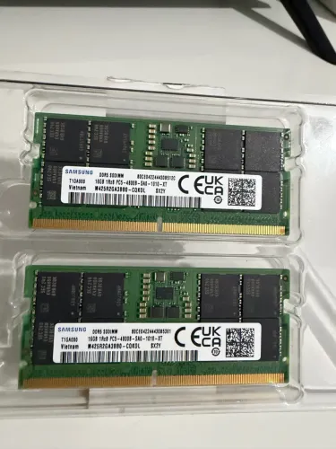 Samsung Memória RAM de laptop SO-DIMM 16GB DDR5 4800MHz