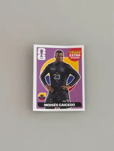 Figurinha Extra Legend Copa 2026 Moisés Caicedo Roxa Original