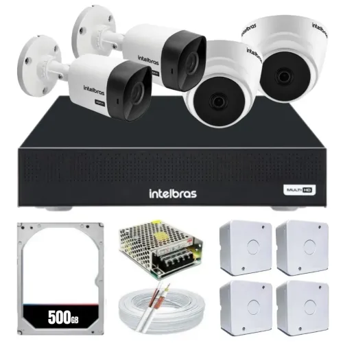 Kit câmeras intelbras + instalação grátis