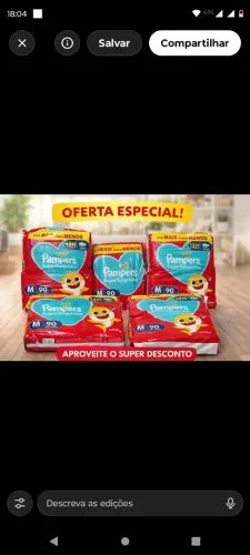 Fralda descartável 