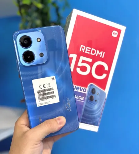 Redmi 15 C 8 Ram 256 GB Azul e Preto
