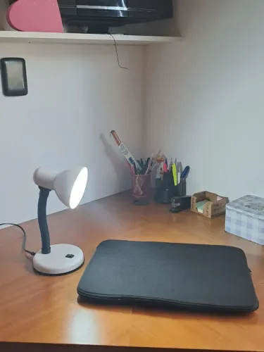 Luminária de Mesa Articulada Branca E27