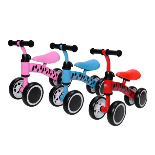 Brinquedo Bicicleta Sem Pedal Andador Bebe Infantil Treina Equilibrio Zippy Toys Rosa Azul