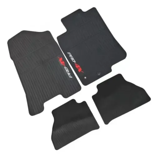 Jogo de tapete borracha Nissan Frontier Pro 4x Original Nissan
