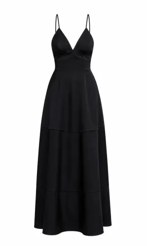 vestido preto elegante