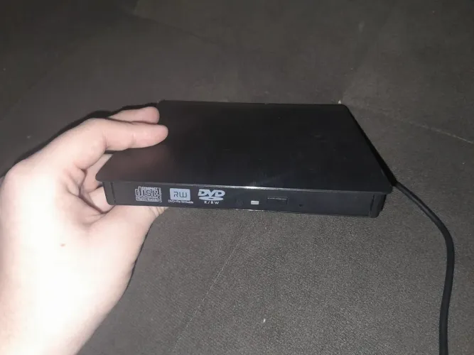Leitor e gravador de dvd usb