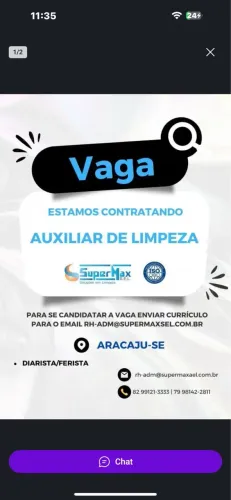 Agente de limpeza.
