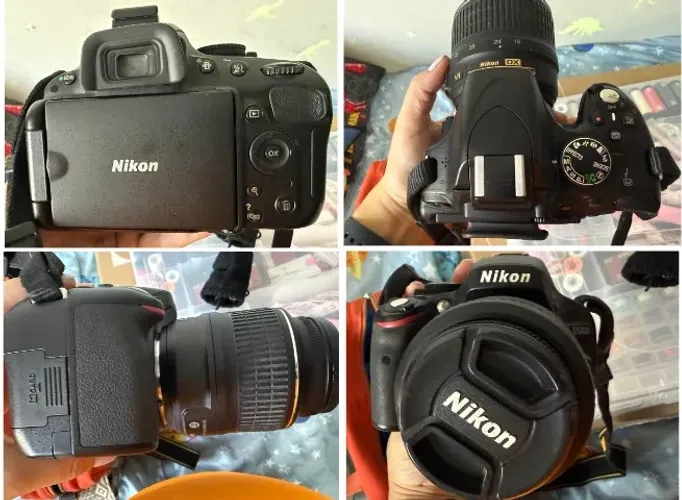 Câmera Nikon D5100 (11k cliques) + Lente 18-55mm VR + Bolsa (Kit Completo)