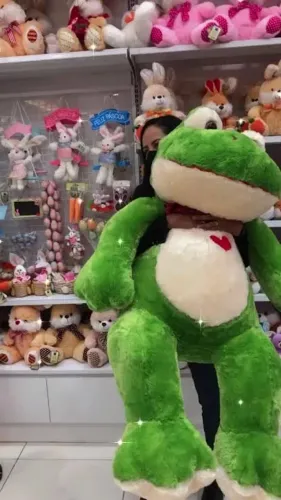 Sapo de pelúcia gigante
