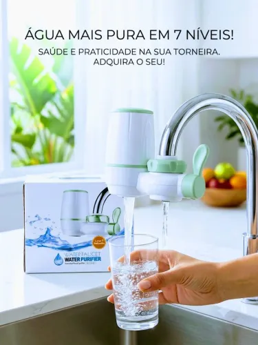 Purificador/Filtro de Água compacto para torneira