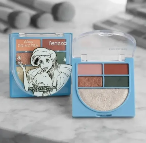 Paleta De Sombras Princesas Disney Fenzza Ariel