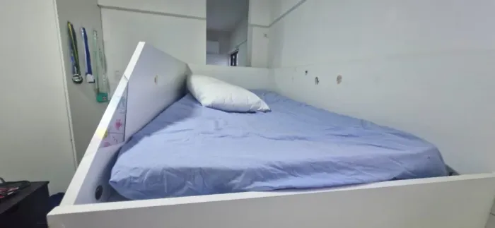 CAMA BELICHE COM ESCADA E GAVETAS