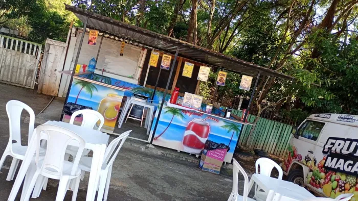 Banca de pastel usada em boas condições
