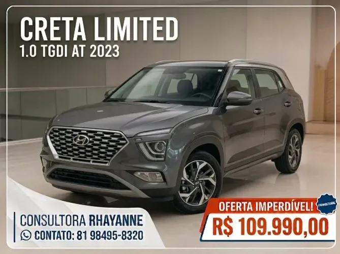 Hyundai Creta Limited 1.0 TB 12V Flex AUT 2023