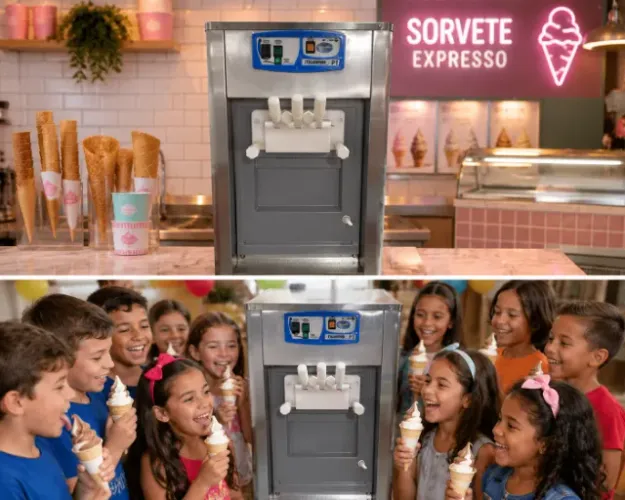 Máquina de Sorvete Expresso Italianinha P1