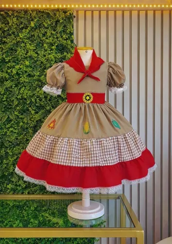 Vestido junino Maria Bonita