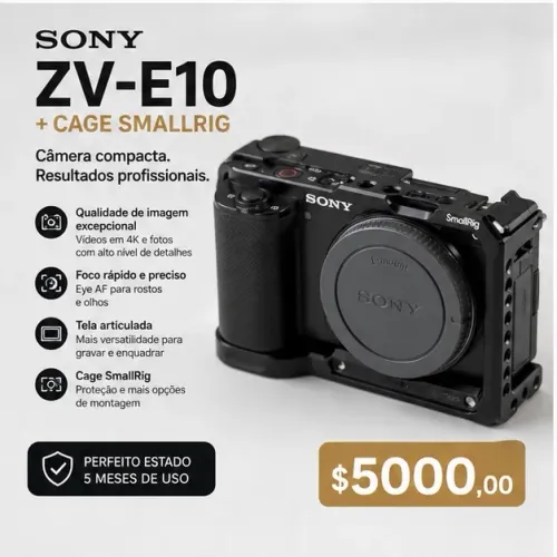 SONY ZV-E10 + CAGE SMALLRIG