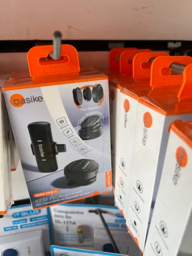 Microfone de Lapela Tipo C Basike Profissional
