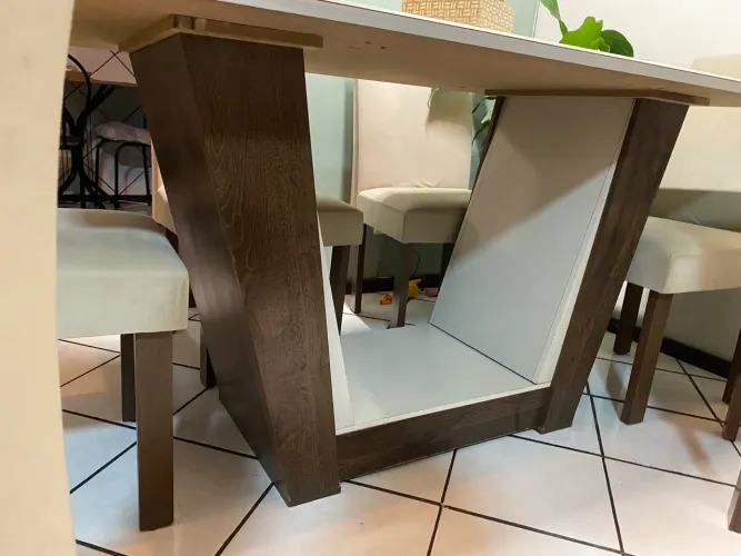 Mesa de jantar 6 cadeiras de mdf