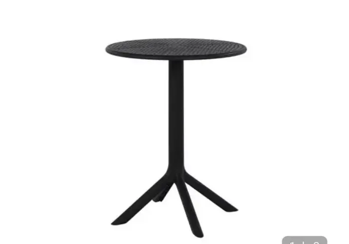 Mesa Drops 60cm Rivatti - Preta - Comercio e Casa