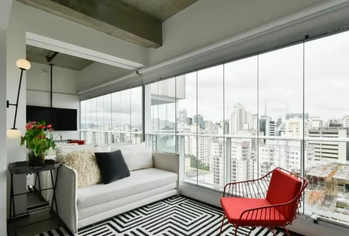 Apartamento mobiliado com elegância para Alugar na Consolação, São Paulo.