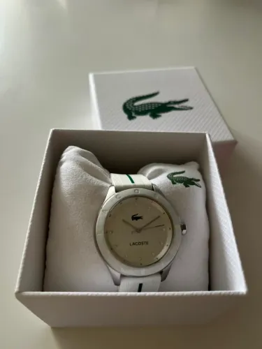 relógio feminino lacoste + vivara branco