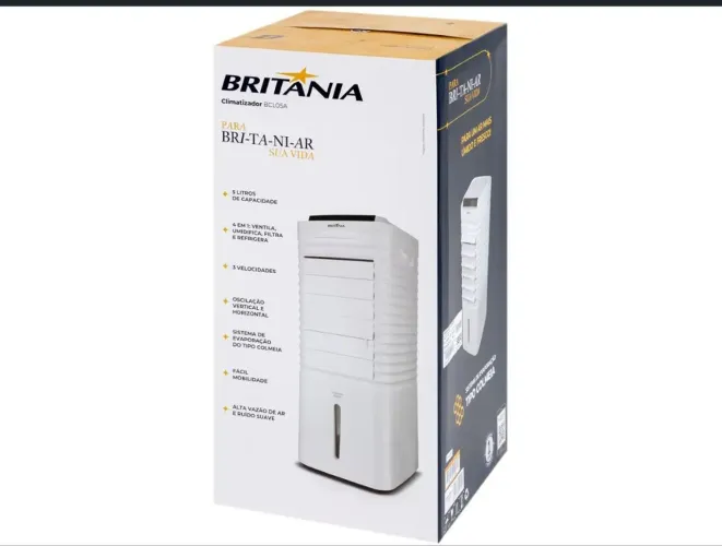 Climatizador Britânia BCLOSA 4 em 1 ventilador, unificador, refrigerador e filtro