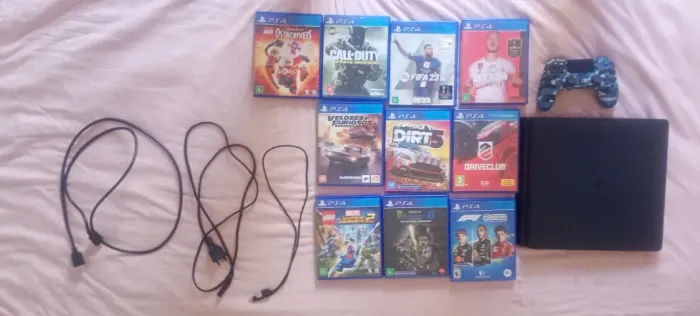 Ps4 com 10 jogos+ controle(trocas somente por um Xbox séries) 