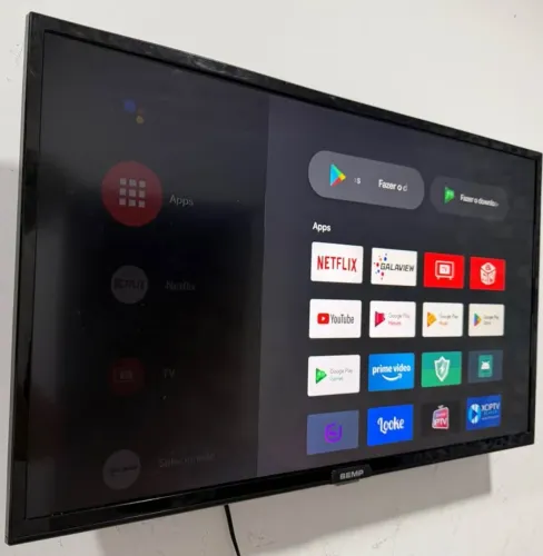 Smart Tv Semp Android 32 polegadas pezinhos e controle top R$ 530