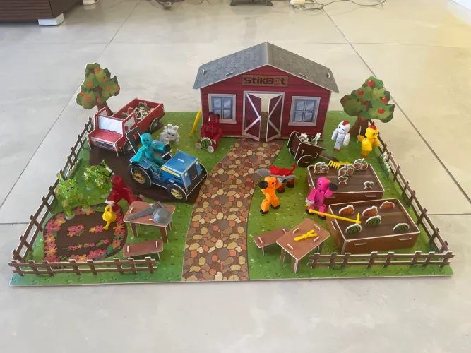 Coleção Stick-Bot Fazenda