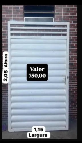 Portão galvanizado