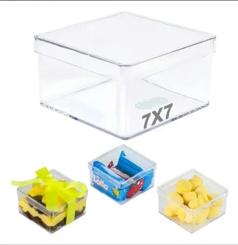 Kit com 17 caixinha acrílica 7x7