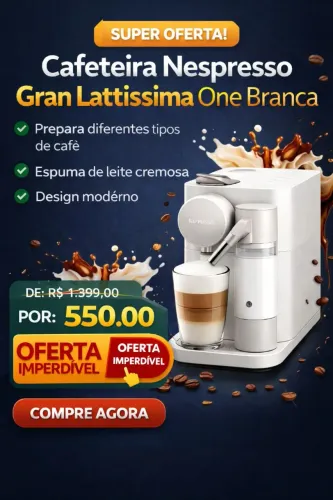 Cafeteira Nespresso Gran Latissima One Branca - Pouco Usada - R$ 550