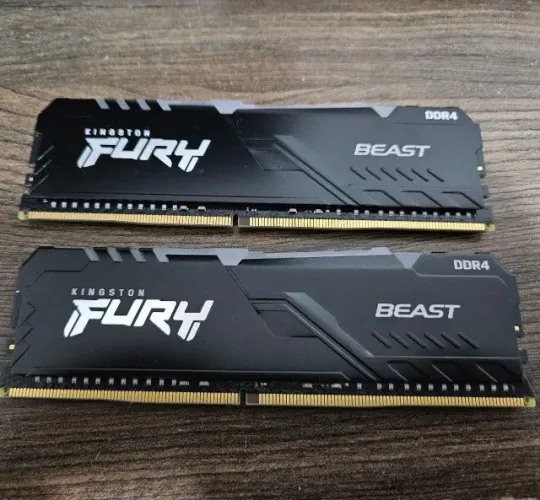 memória ram 64gb 3200mhz ddr4 kingston fury 2x32gb argb rgb