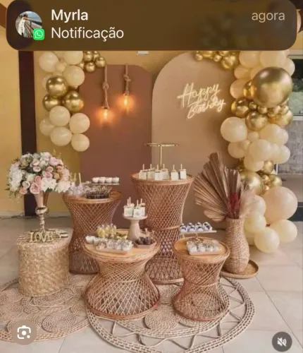 Promotora de vendas de decoração para eventos 