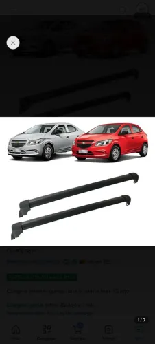 Vendo rack de teto do Onix ou prisma