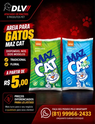 Vendo areia para gatos