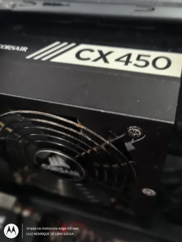 Fonte para PC Corsair CX450, 80 plus bronze