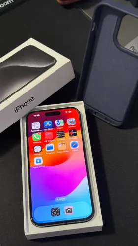 iPhone 15Pro_256Gb_Bateria 100%(38 ciclos)