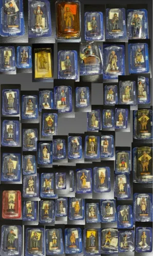 58 miniaturas colecionáveis soldado século xx, coleção del prado itens de colecionador