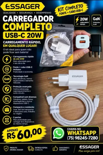 Carregador completo ESSAGER