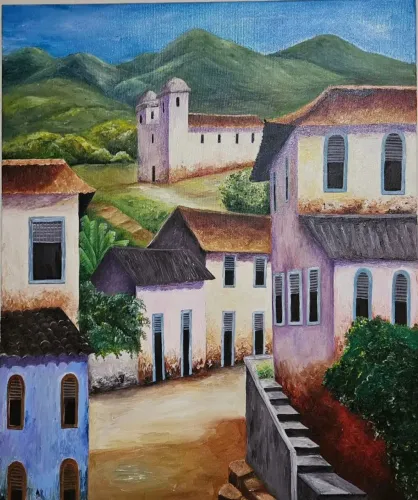 Decoração Pintura óleo sobre tela