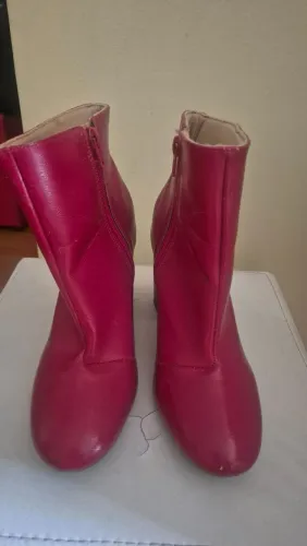 Bota de couro Sonho dos Pés - Vermelha - Tam. 35 ?