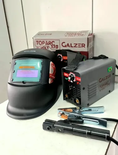 Maquina Inversora de solda + mascara automatica Galzer - Entrega gratis