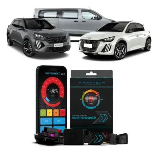 Shift Power Faaftech Interface de Performance Pedal para Veículos Peugeot