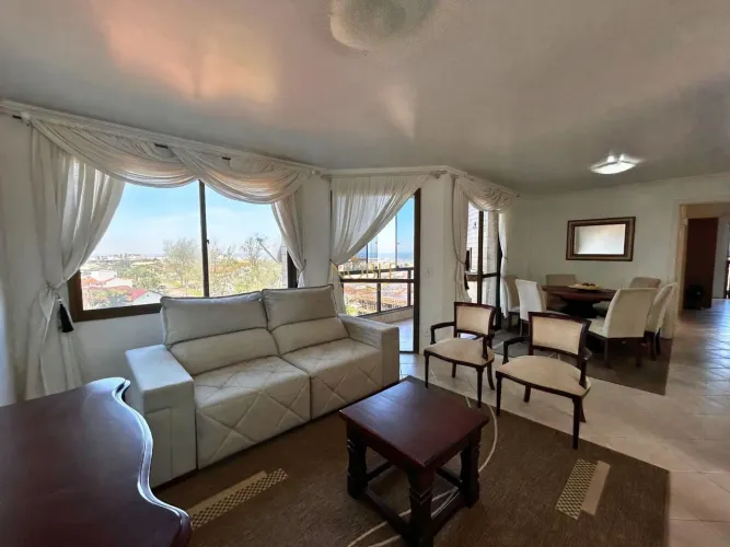 Apartamento mobiliado com 3 dormitórios no Edifício Porto Seguro  Praia Grande,