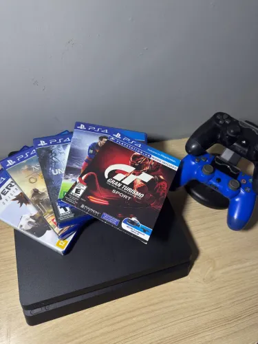 Ps4 + 2 Controles + 5 Jogos