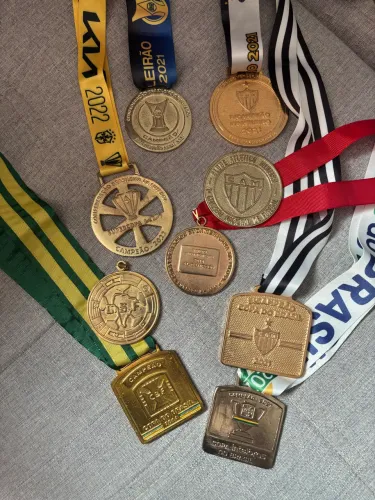 Medalhas títulos do galo atlético mg
