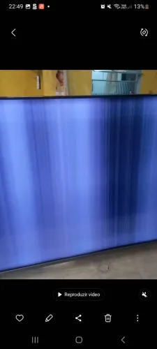 Tv philco ptv50g70sblsg smart com defeito imagem com faixas
